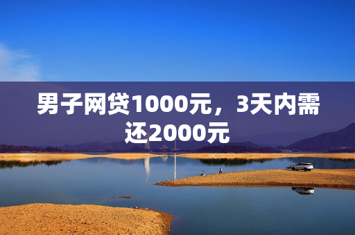 男子网贷1000元，3天内需还2000元